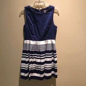 Blue and White dress